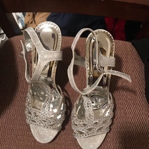 silver heels